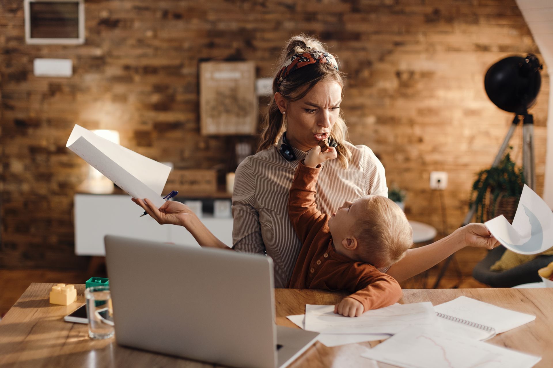 A young mum learning to juggle a new baby and a business at the same time 