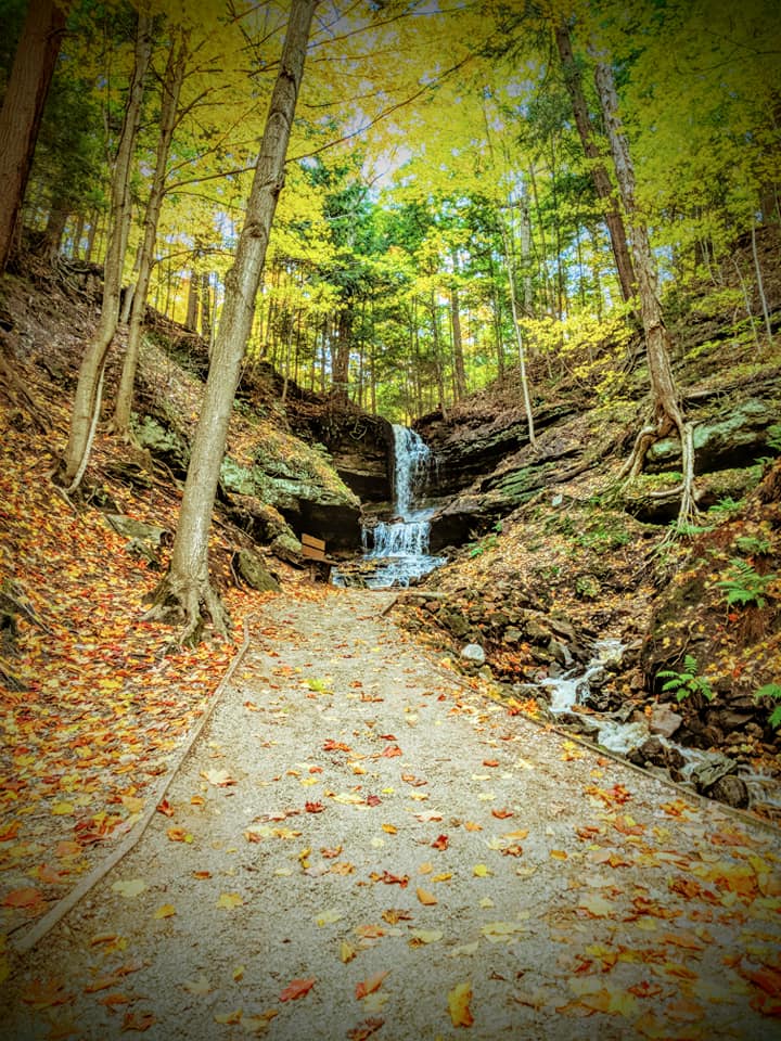 Pathway To Falls — Munising, MI — Horseshoe Falls & Gift Shop