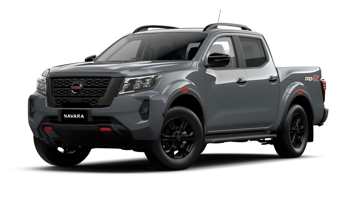 The new Nissan Navara 4WD with excellent suspension, perfect for off-road adventures, available for car rental in Palawan, specifically in Puerto Princesa.
