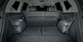 The Mitsubishi Montero Sport offers a spacious trunk, ideal for self-drive adventures in Palawan, providing ample storage space for your belongings.