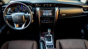 The Toyota Fortuner is renowned for its beautiful interior among SUVs available for car rental in Puerto Princesa, Palawan.