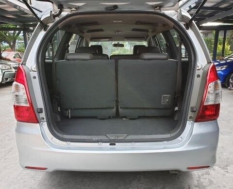 Toyota Innova with a spacious trunk, suitable for groups with large luggage, available for self-drive rental in Palawan.