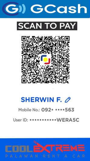 Easy Payment Gcash at palawanrentacar,com Online Payment Car Rental Palawan