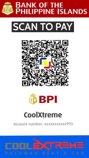 BPI Bank Transfer Avilable at palawanrentacar.com Online Payment car rental