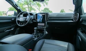 Luxury 7-seater Ford Everest Next Gen interior available for car rental in Palawan