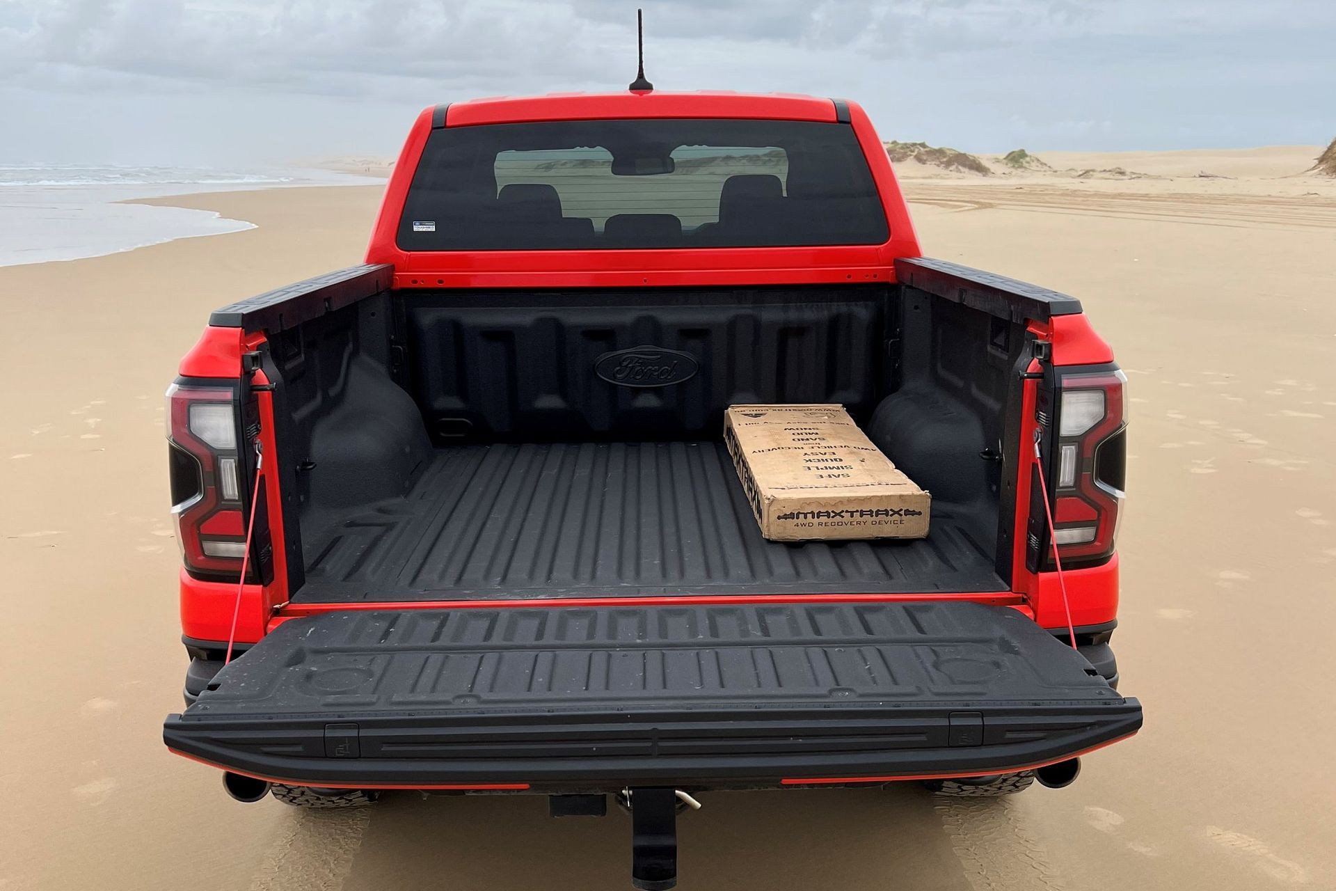 The Ford Raptor offers a wide trunk, making it stand out from other trucks and providing a great option for car rental in Palawan, Philippines.