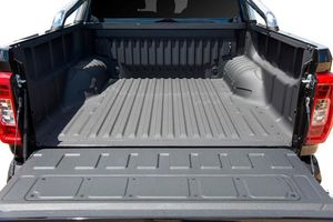 The new Ford Ranger with a very nice trunk, resembling a mini-truck, perfect for car rental in Palawan.
