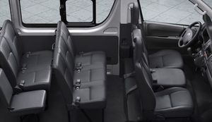 Enjoy the freedom of a self-drive adventure in Palawan with our Toyota Commuter Hi-Ace van, a spacious 10-seater rental option.