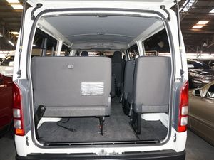 The Toyota Commuter Hi-Ace van comes with a generous trunk space, providing ample room for your luggage and gear during your self-drive adventure in Palawan.