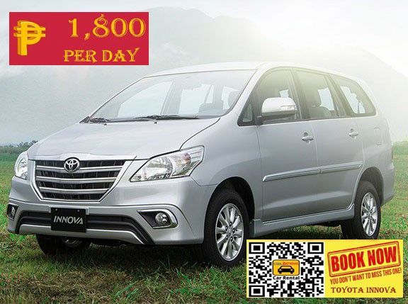 Toyota Innova with manual transmission available for rental in Palawan.