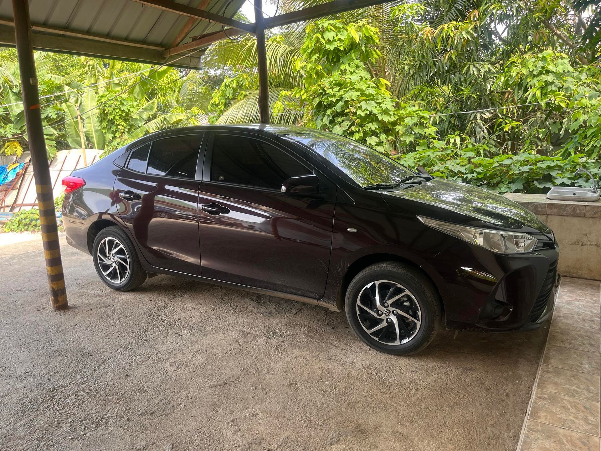 Toyota Vios 2024 Rent-A-Car in Palawan, providing a stylish and economical sedan option for smooth and efficient transportation across the island.