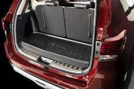 The Nissan Terra has a spacious trunk, perfect for car rental in Palawan, offering plenty of storage space for your belongings.
