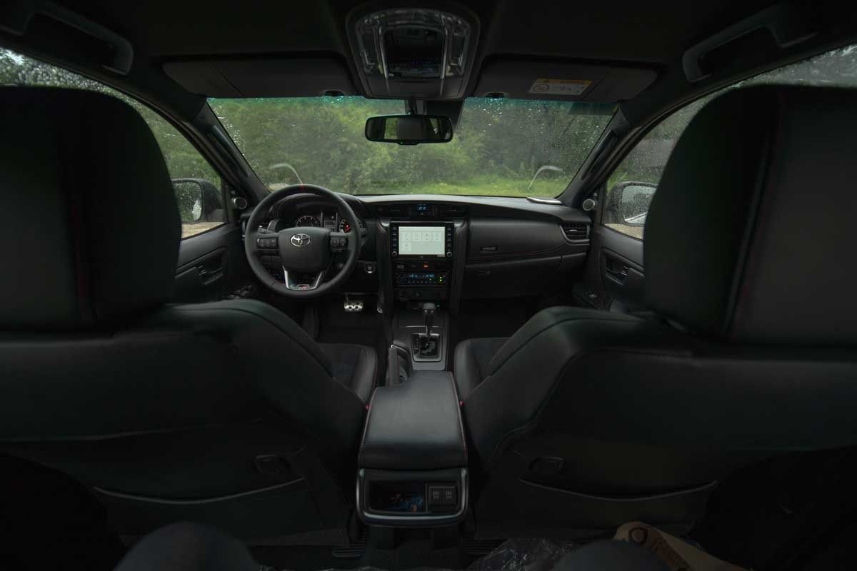 The Toyota Fortuner GR-S, one of the top SUVs in the Philippines, is also renowned for its top-quality interior, making it the best choice for self-drive car rental in Palawan, particularly in Puerto Princesa.