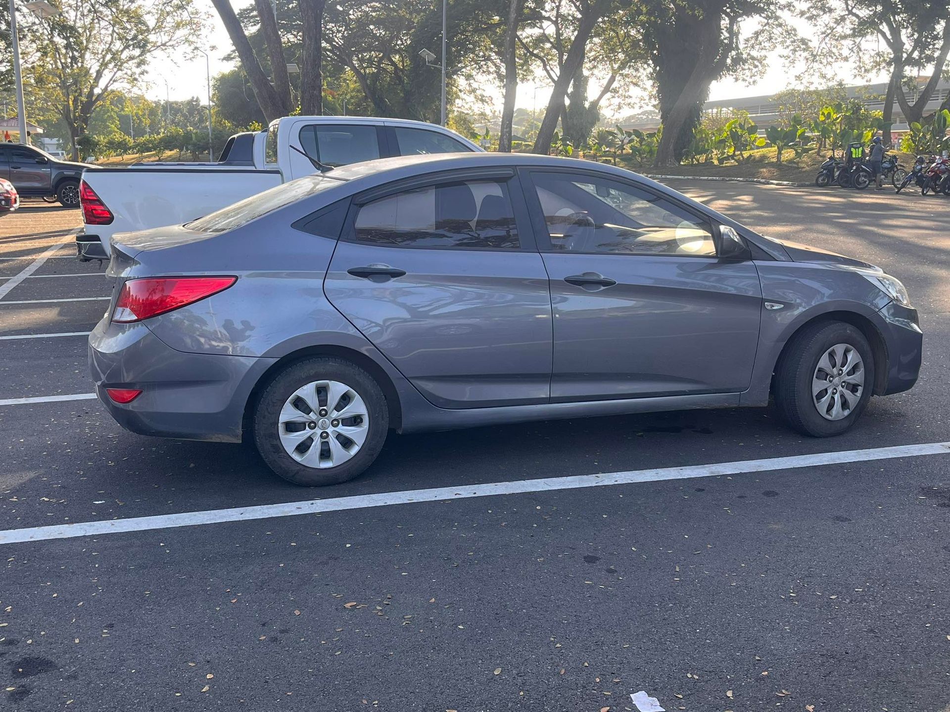 Hyundai Accent available for rent in Palawan, featuring a sleek design and spacious interior for a comfortable driving experience.