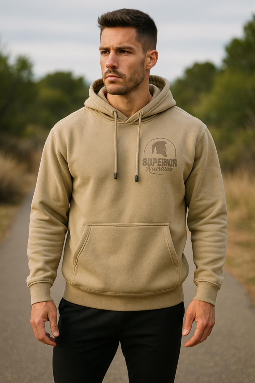 A bottle of pro tan instant bikini bronze top coat on a white background.