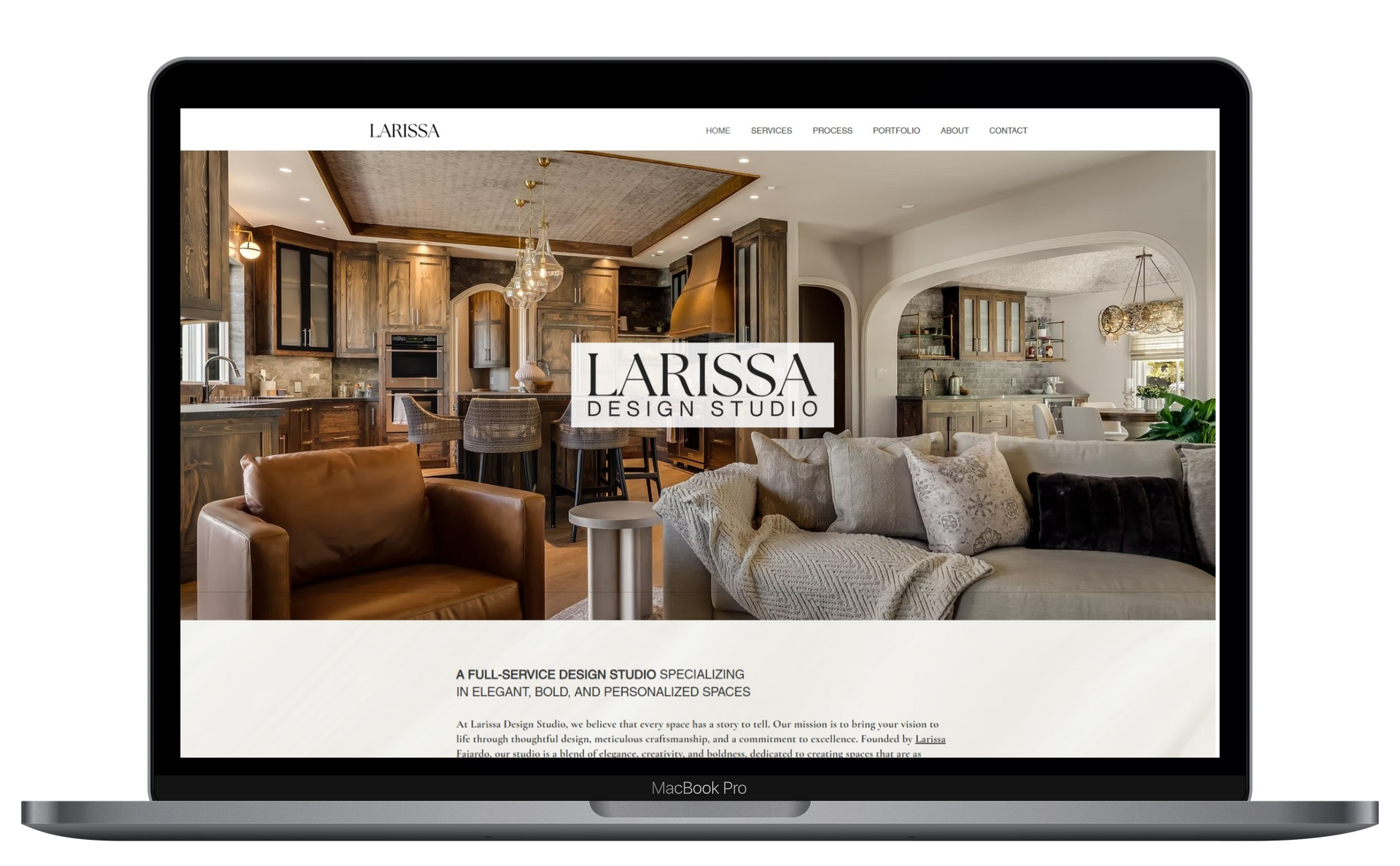 Larissa Design Studio Website Preview