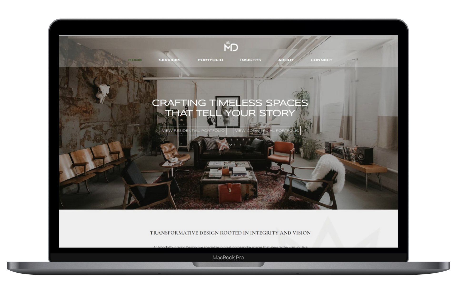 Mondolfo Interior Design Website Preview