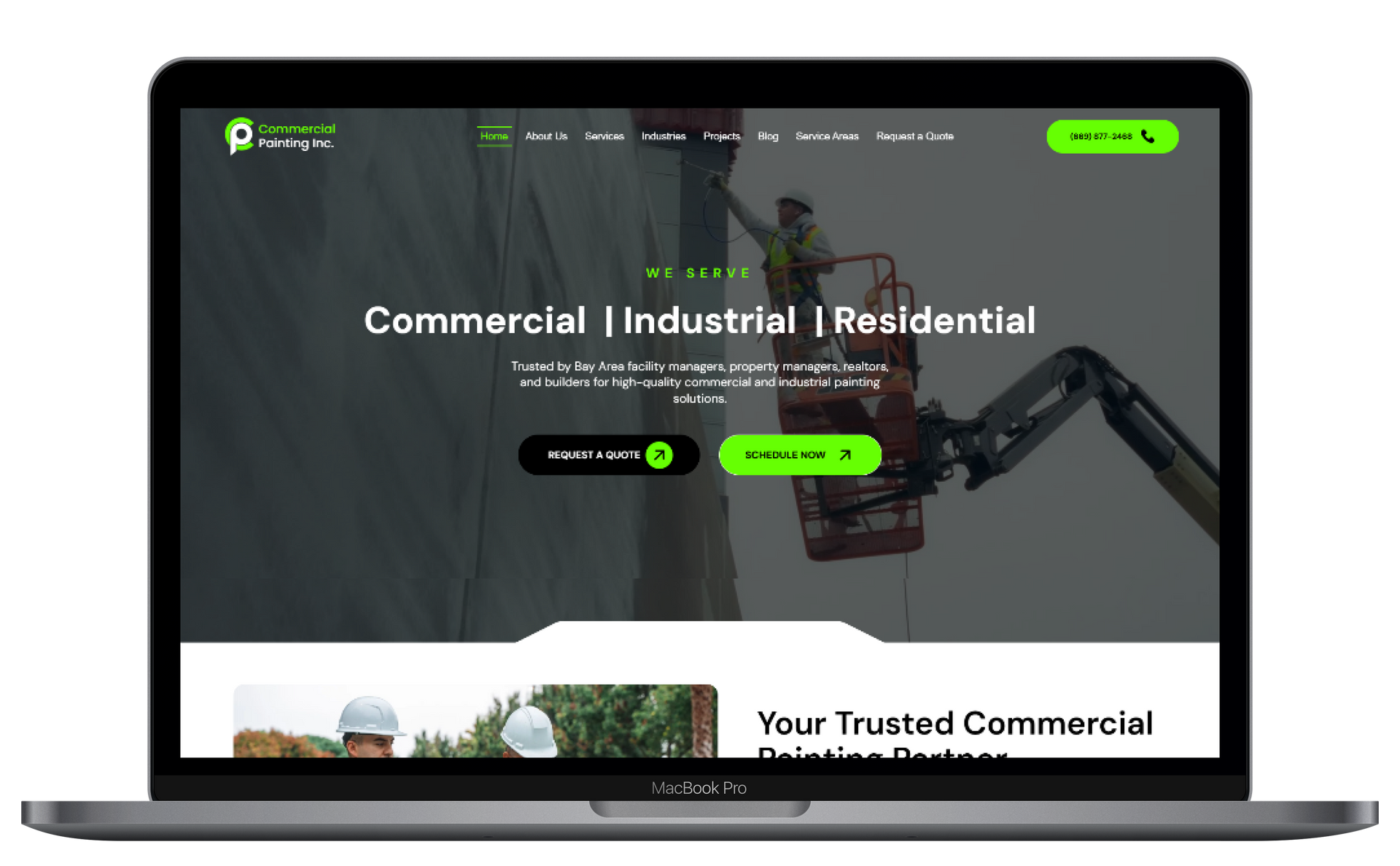 Commercial Painting Website Preview