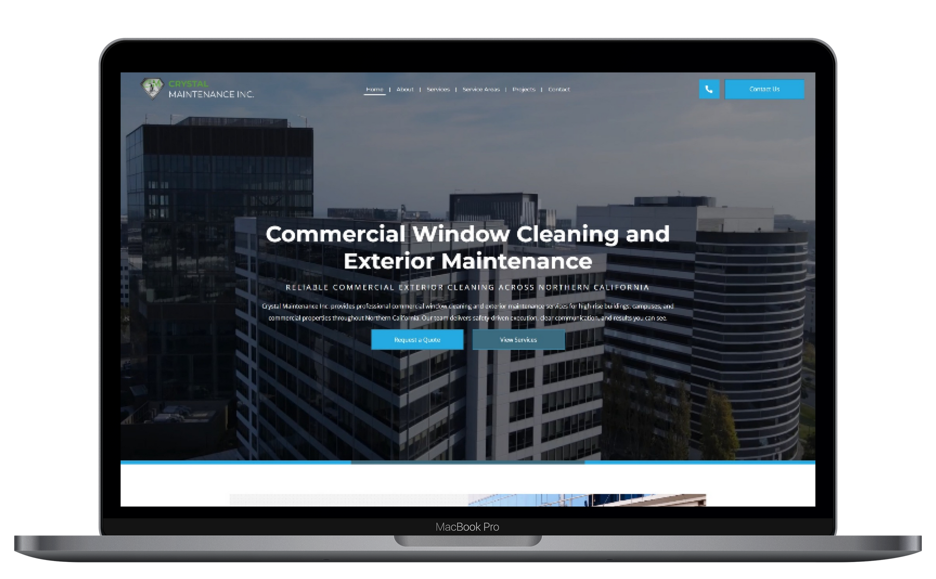 Crystal Maintenance Website Preview