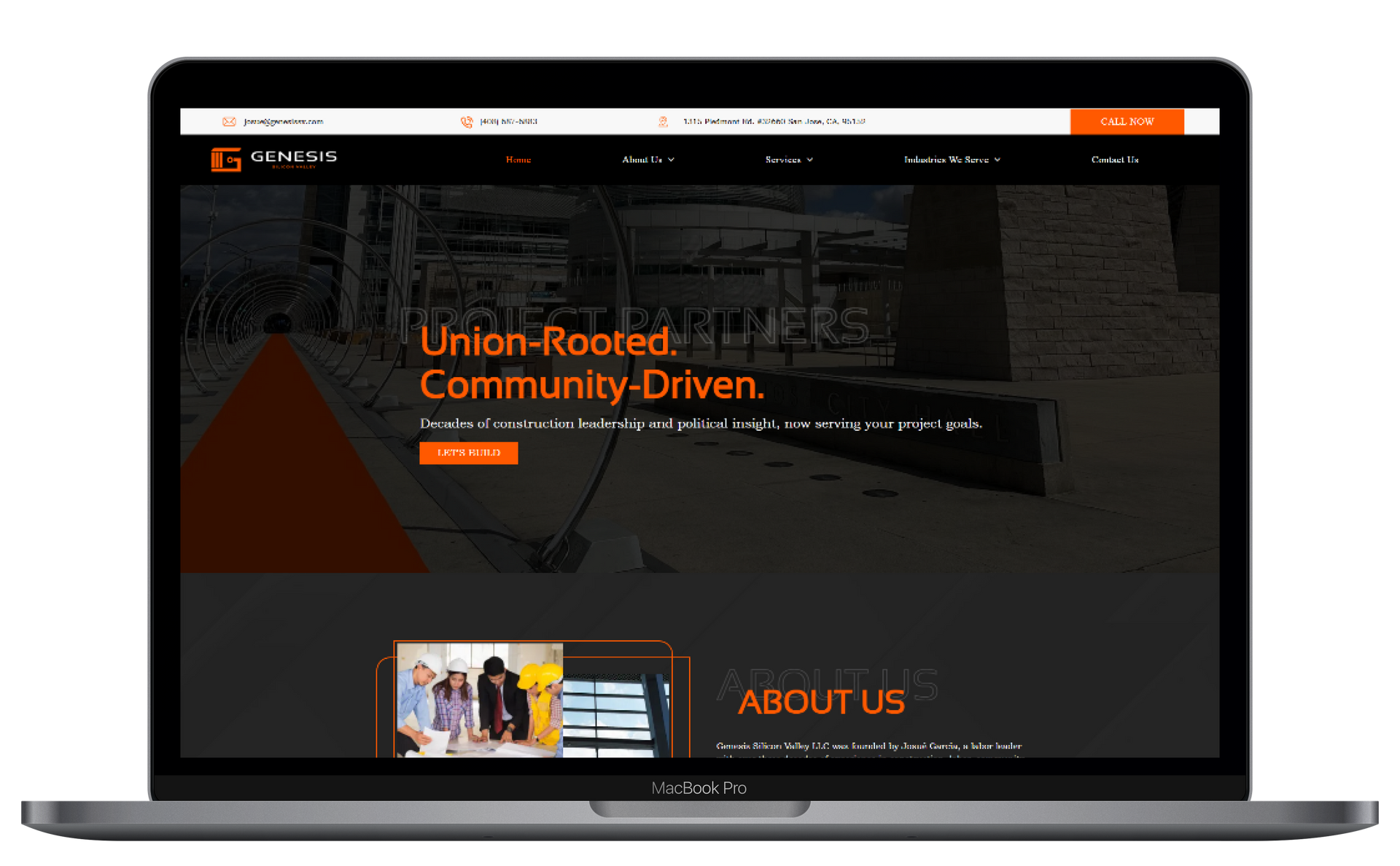 Genesis Silicon Valley Website Preview