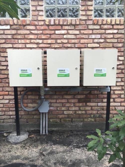 Covered Insect Repellant on Wall Box