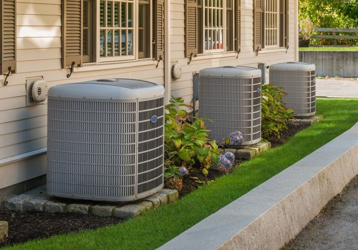 Two air condition outdoor — Air Conditioning in Bateau Bay NSW