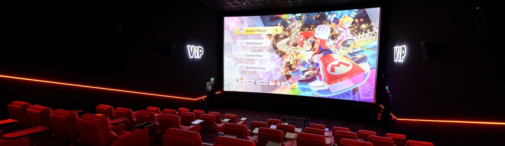 Joypad cinema gaming, hire video game consoles to play at your local cinema across the UK