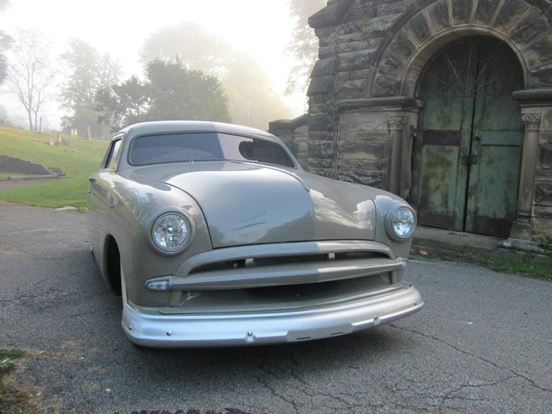 Gray Vintage Car Front View — Auto repair in Mansfield, OH