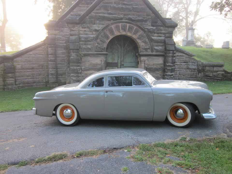 Gray Vintage Car Side View — Auto repair in Mansfield, OH