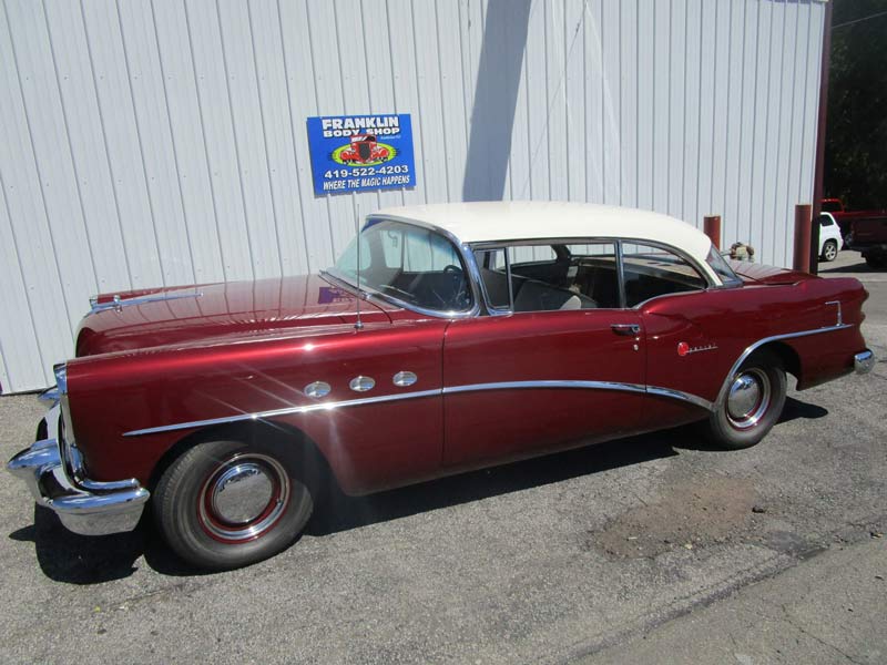 Red and White Colored Vintage Car — Auto repair in Mansfield, OH