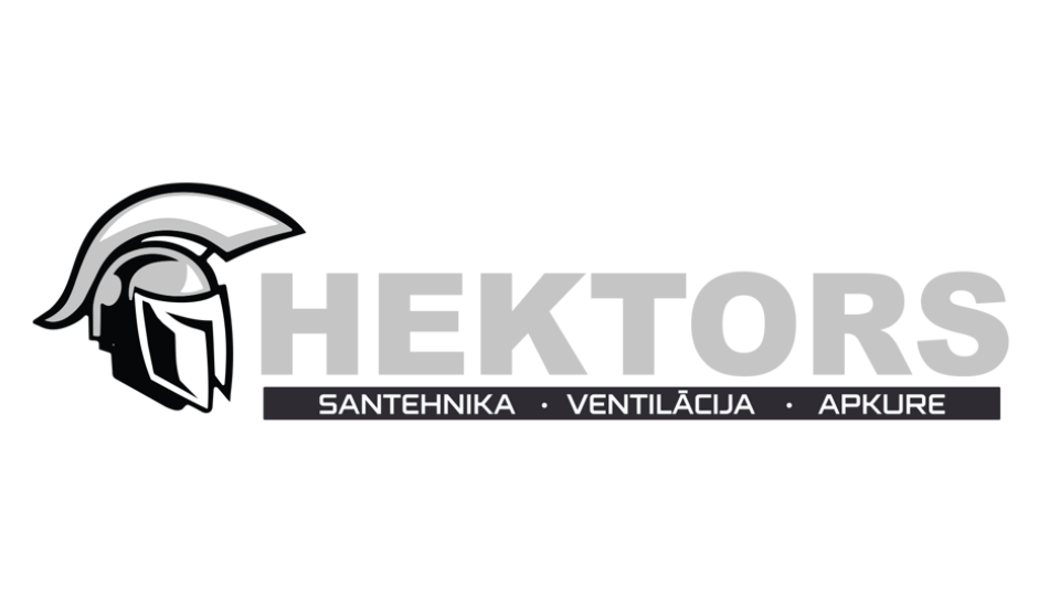 Melnbalts logotips uzņēmumam hektors