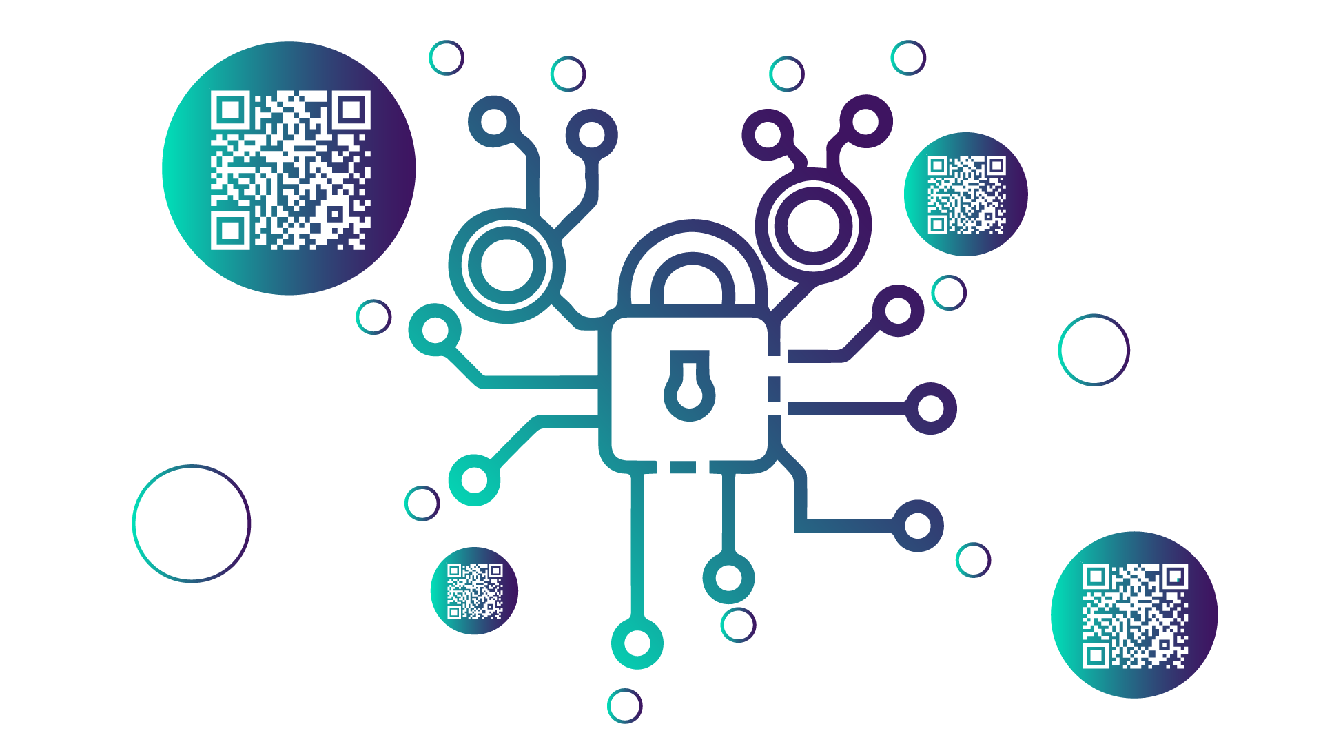 ALC Label graphic - security through QR codes and blockchain technology