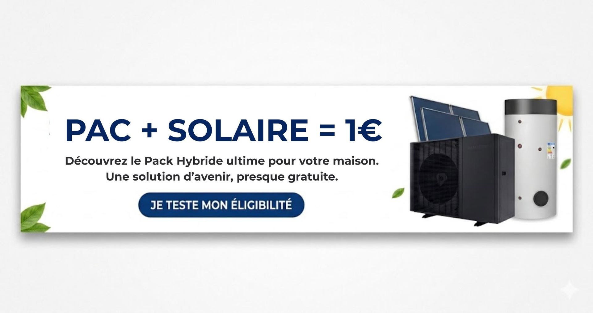 PAC + SOLAIRE = 1€