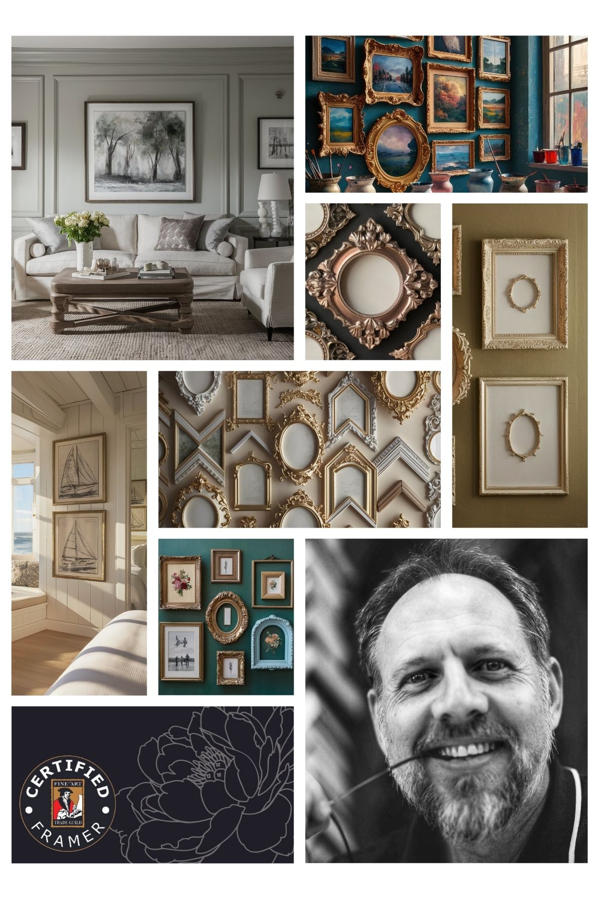 Collage  Of Pictures And Frames — Fine Art Supplies & Custom Framing in Rockhampton City, QLD