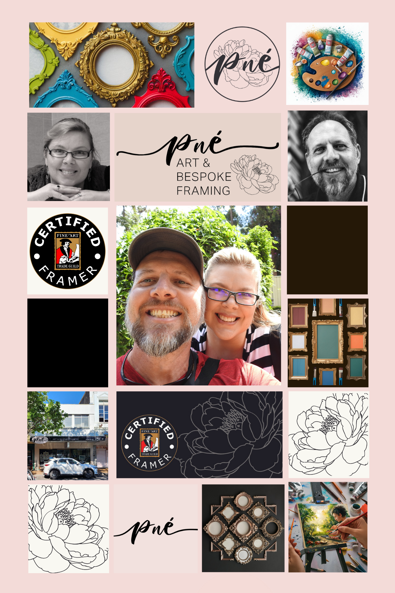 Collage of Images — Fine Art Supplies & Custom Framing in Rockhampton City, QLD