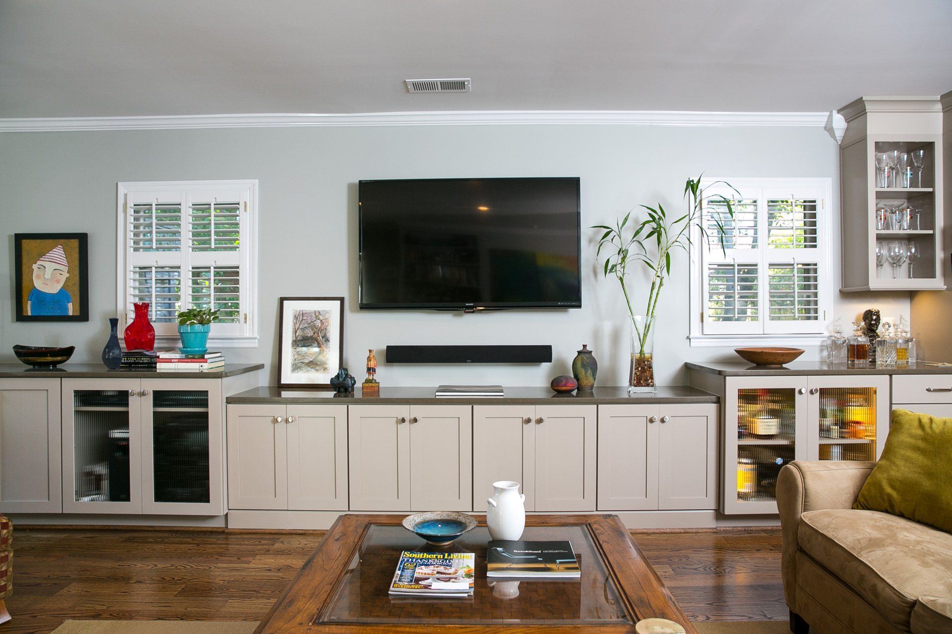 Custom Cabinets Under TV