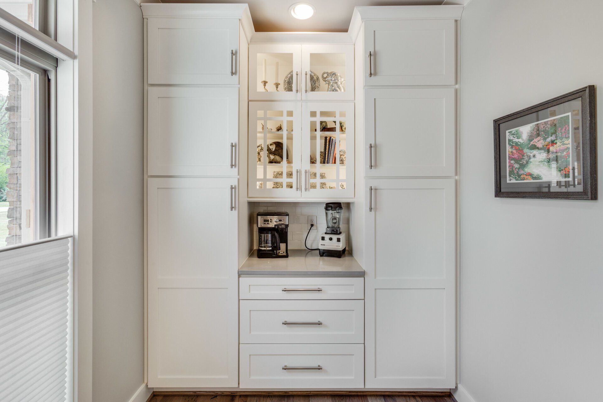 Custom White Pantry Cabinets