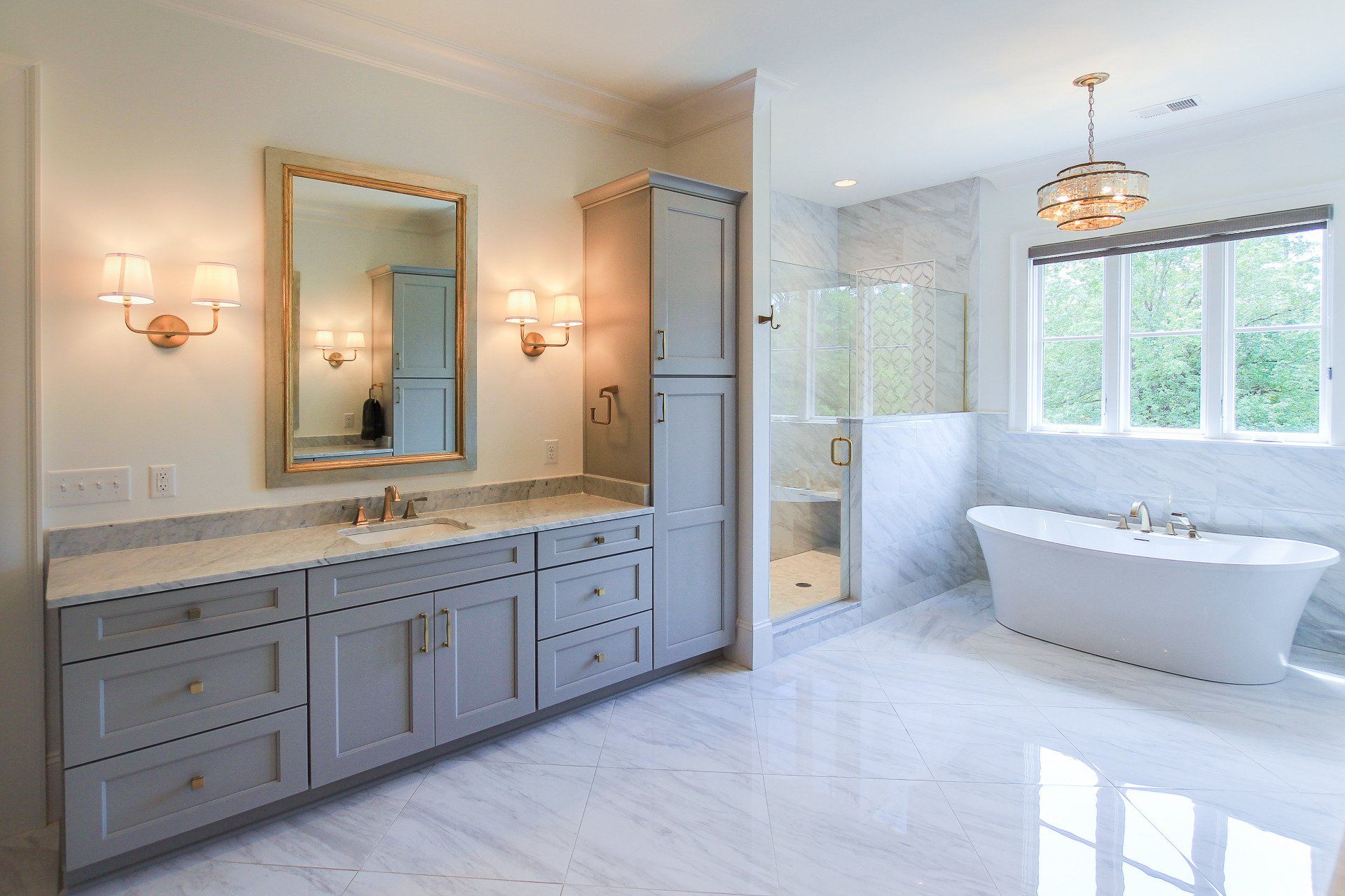 Bathroom Portfolio - Luxurious Bathroom Portfolio Of Custom Cabinet Designs