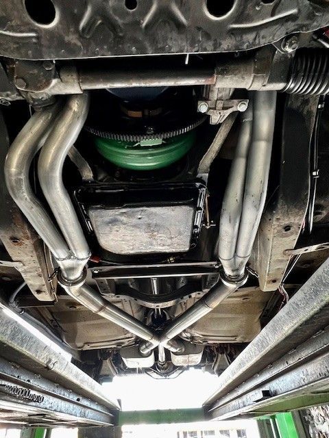 Undercarriage View of a Classic Car — Gladstone Mufflers & Suspension In Gladstone Central, QLD