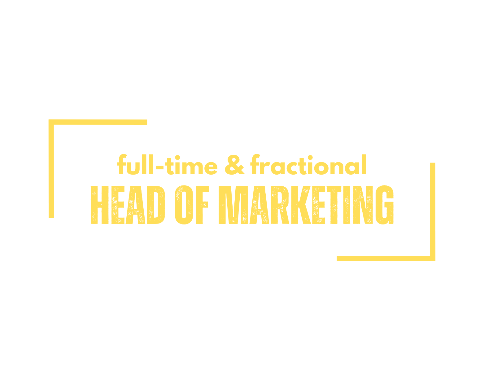 Full-Time and Fractional Head of Marketing Services offered by growth hacking. MARKETING