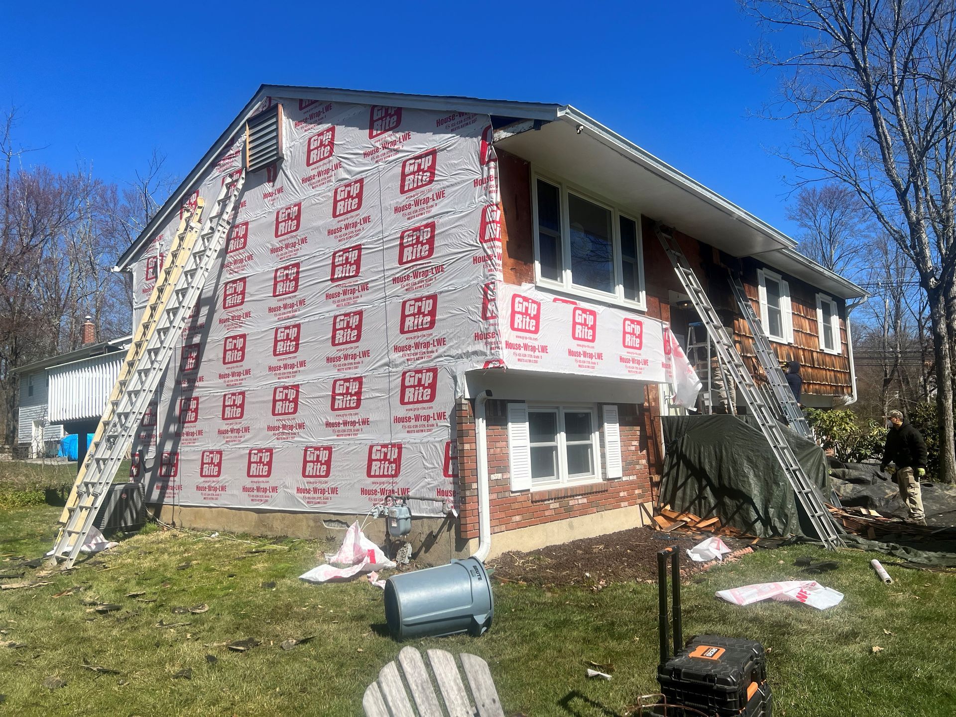 House Being Remodeled — Flanders, NJ — Four J’s Contracting & Roofing LLC