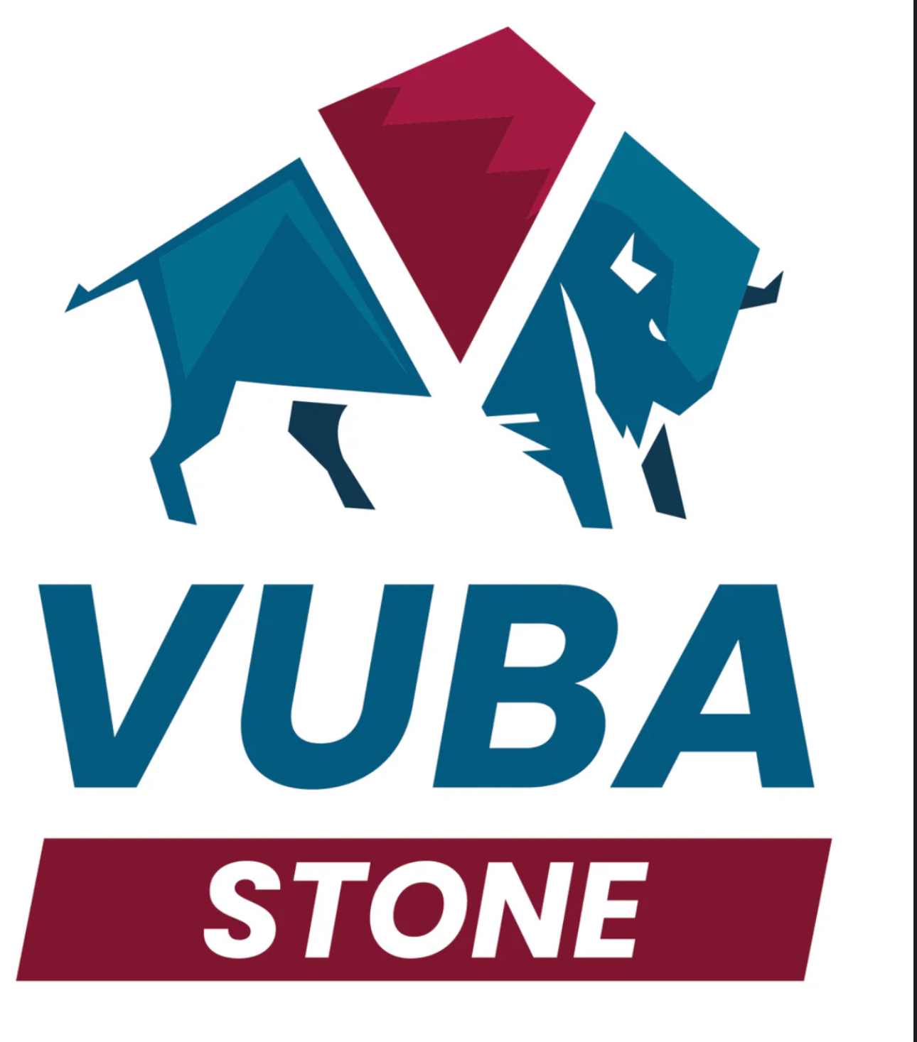 A logo for a company called vuba stone
