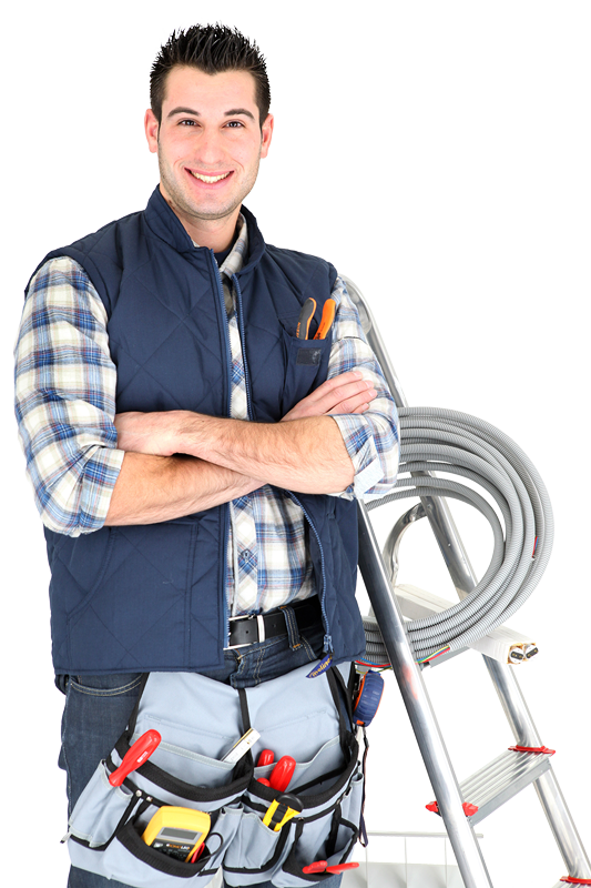 Electrician With Tools