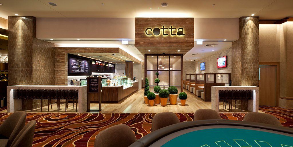 A restaurant with a sign that says cottee on it