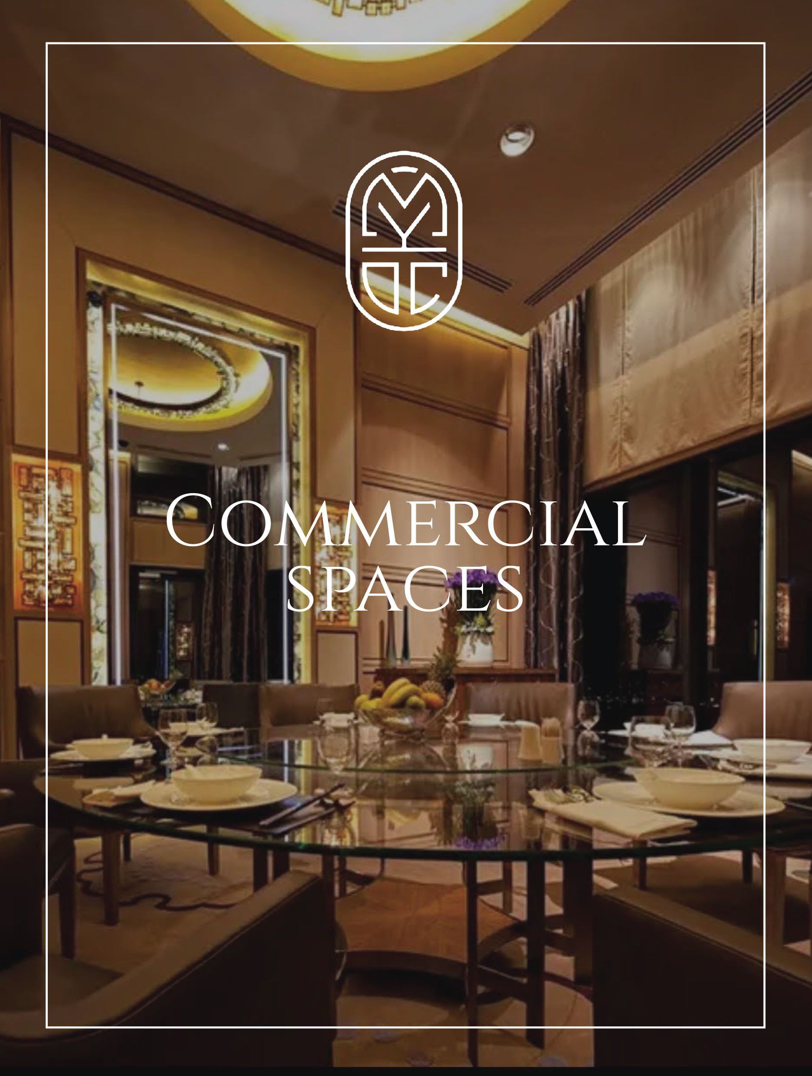 A picture of a commercial space with tables and chairs