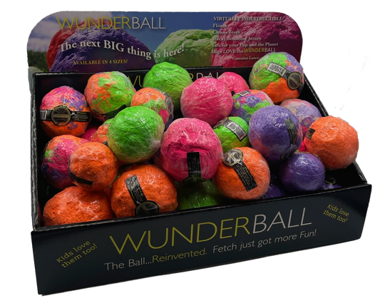 WACKYwalk'r WUNDERBALL Fetch Dog Toy, Color Varies