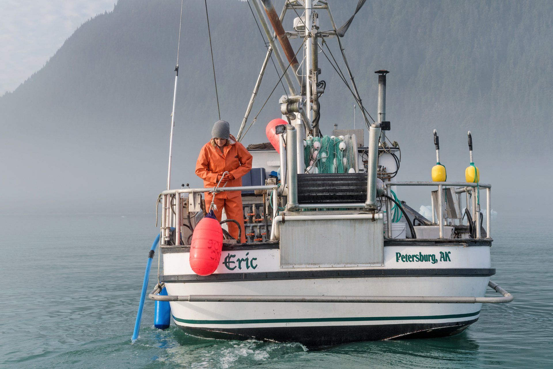 Chelsea Keutmann on the F/V Eric