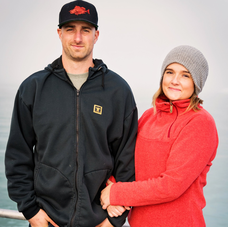 Peter and Chelsea Keutmann; founders of Sea To Shore Seafood Co.
