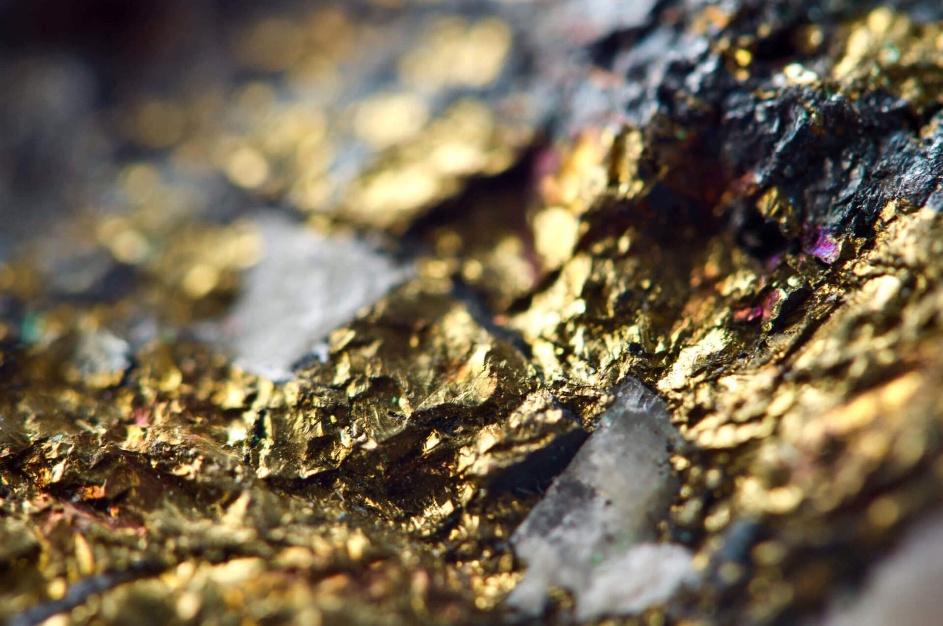 Up close image of gold