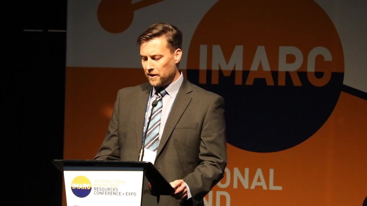 AMC Consultant speaking at a mining convention